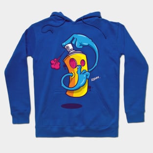 Sssshhhh Spray Can Graffiti Hoodie